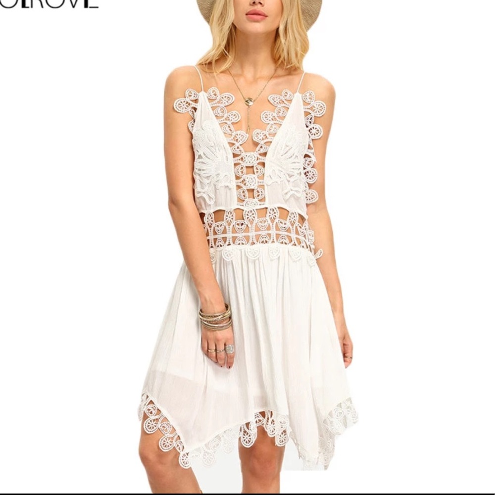 Crochet Flowy Jada Dress